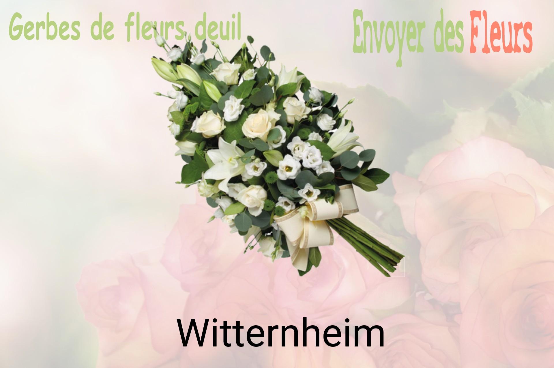 Gerbe de fleurs de deuil livrée à Witternheim